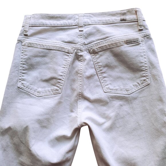 7 for All Mankind Peggi  High Rise Tapered Straight Leg Jeans White Size 29 - Picture 4 of 16